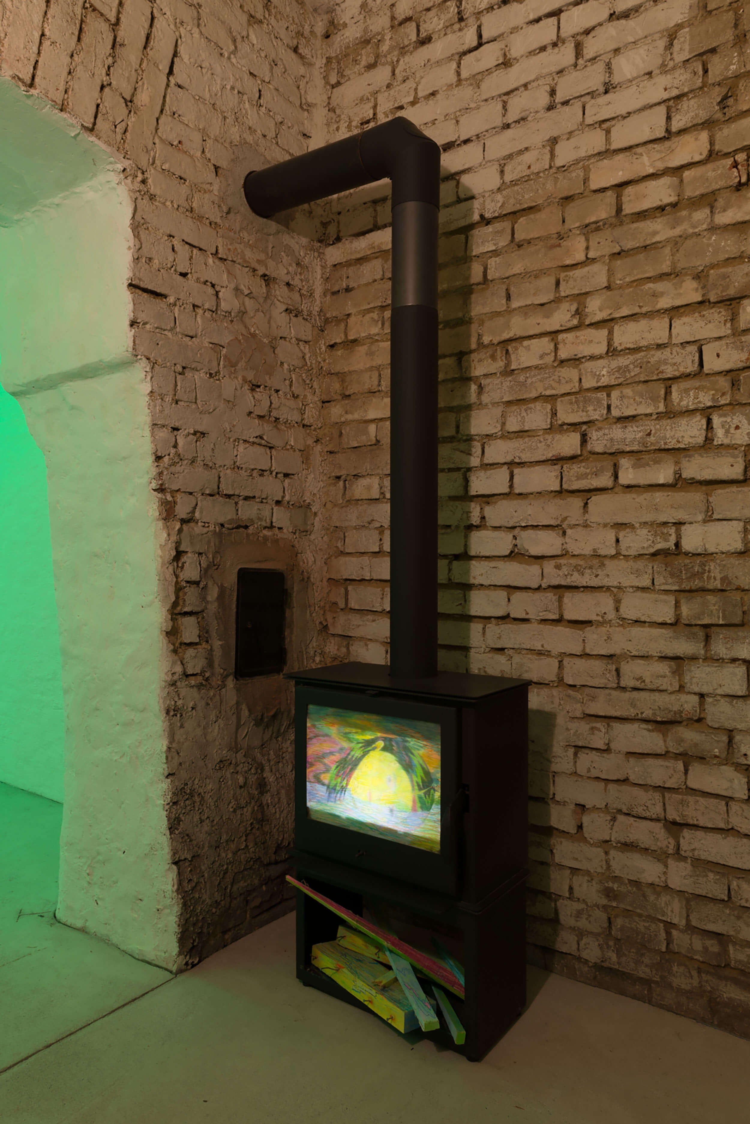 Giuliana Rosso, But I doubt, I tremble, I see (shaking edges) and the wild thorn tree, Installation view at Pina, Vien, 2021 Installation view of last exhibition at the gallery