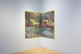 Giuliana Rosso, Luna azzurra, 2019, chalk and charcoal on dusting paper, 150 x 200 cm (each) Installation view of last exhibition at the gallery