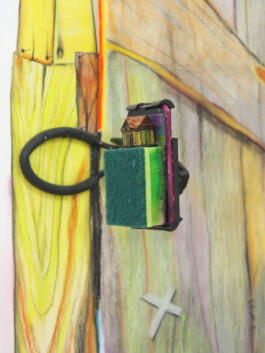 Giuliana Rosso, Tree House, 2023, chalk and charcoal on paper, variable dimensions (detail) Installation view of last exhibition at the gallery