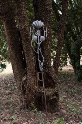 Nicola Ghirardelli, Formed by lightfire II, 2022 mixed media, 165 x 50 x 30 cm Installation view of last exhibition at the gallery