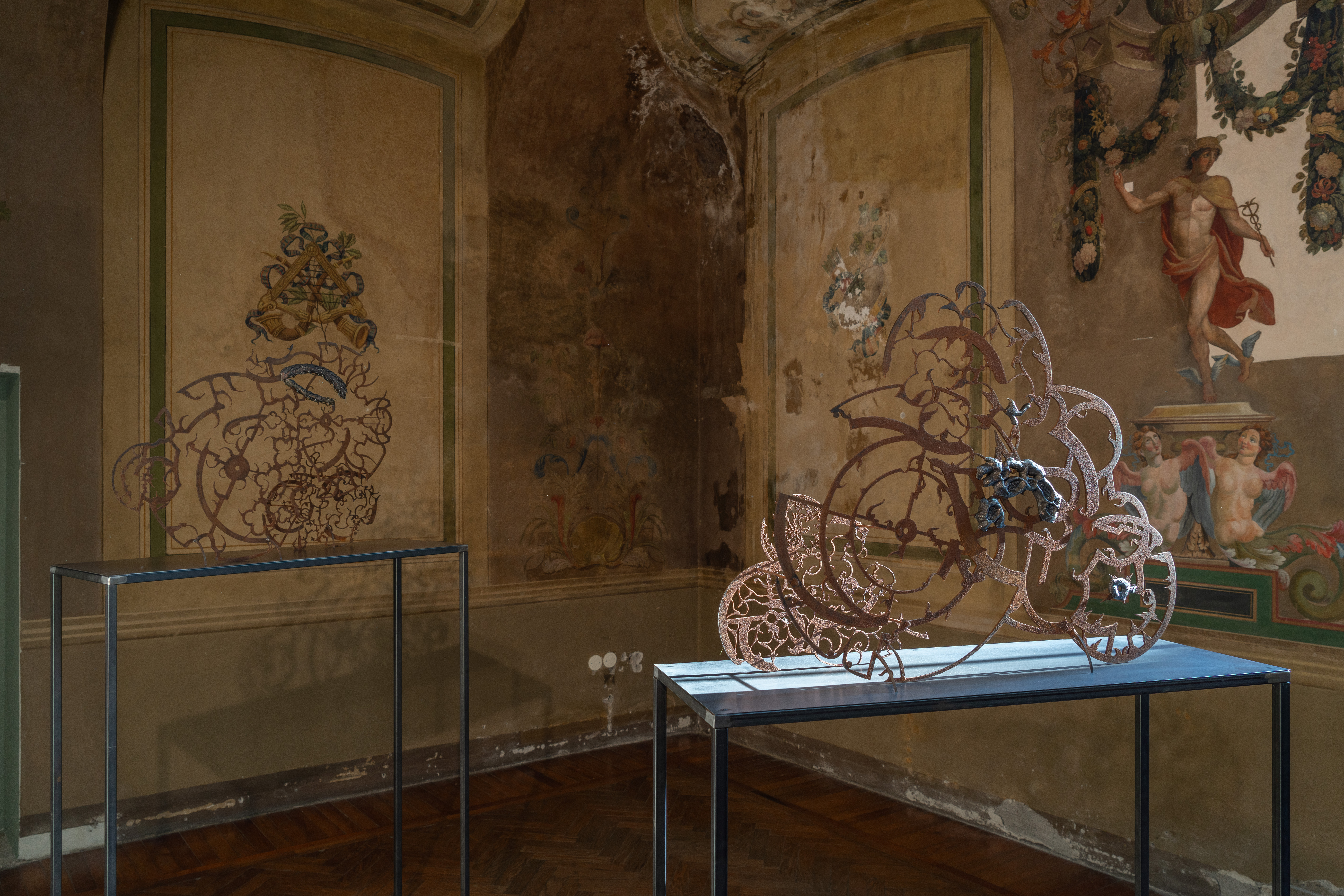 Nicola Ghirardelli, Metamorfosi del tempo, Installation view at Mo.Ca Centro per le nuove culture, Brescia, 2023 Installation view of last exhibition at the gallery