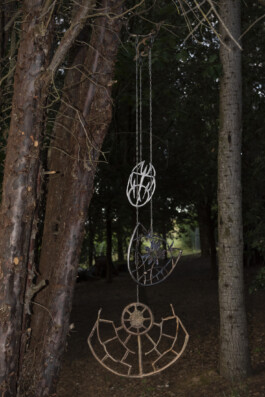 Nicola Ghirardelli, Formed by lightfire II, 2022, mixed media, variable dimensions Installation view of last exhibition at the gallery