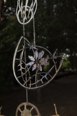 Nicola Ghirardelli, Formed by lightfire II, 2022, mixed media, variable dimensions (detail) Installation view of last exhibition at the gallery