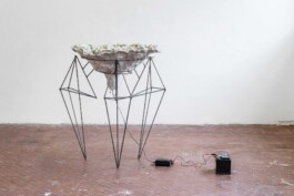 Nicola Ghirardelli, Caligine (Il limite della neve), 2021, mixed media, 160x160 cm Installation view of last exhibition at the gallery